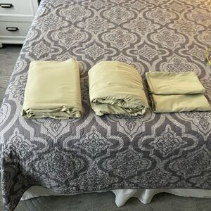 Sposh Light Green Bedding Sheet Set Very Good Condition